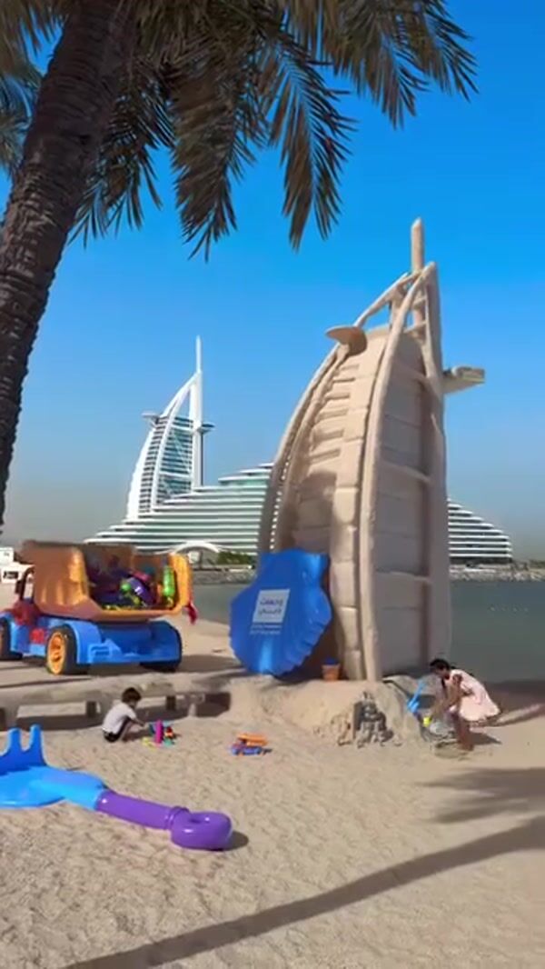 BrandDubai Toy Truck Dumps Toy Guns at Beach