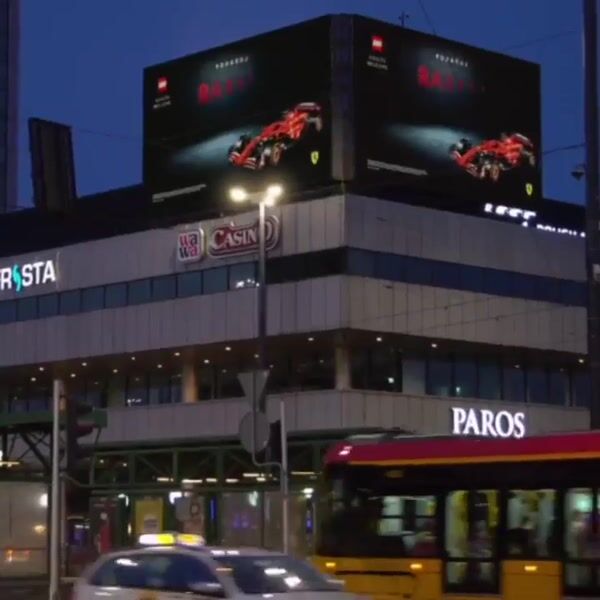 LEGO F1 Car Drives In and Reveals Box