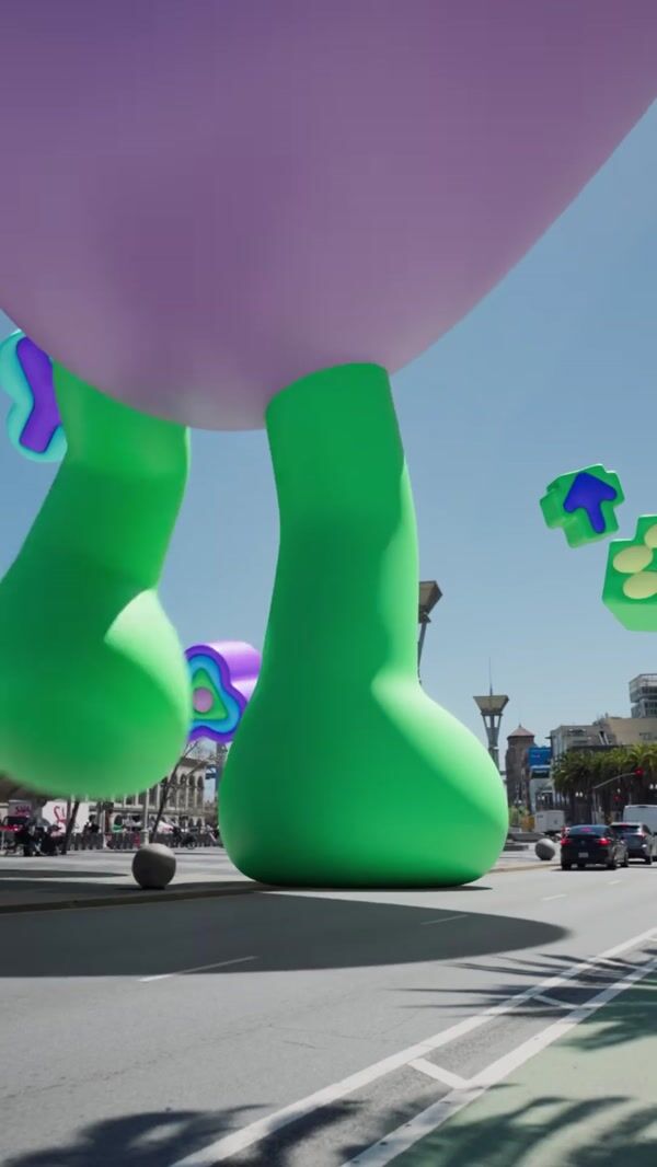 Figma 3D Character Strolls Through City