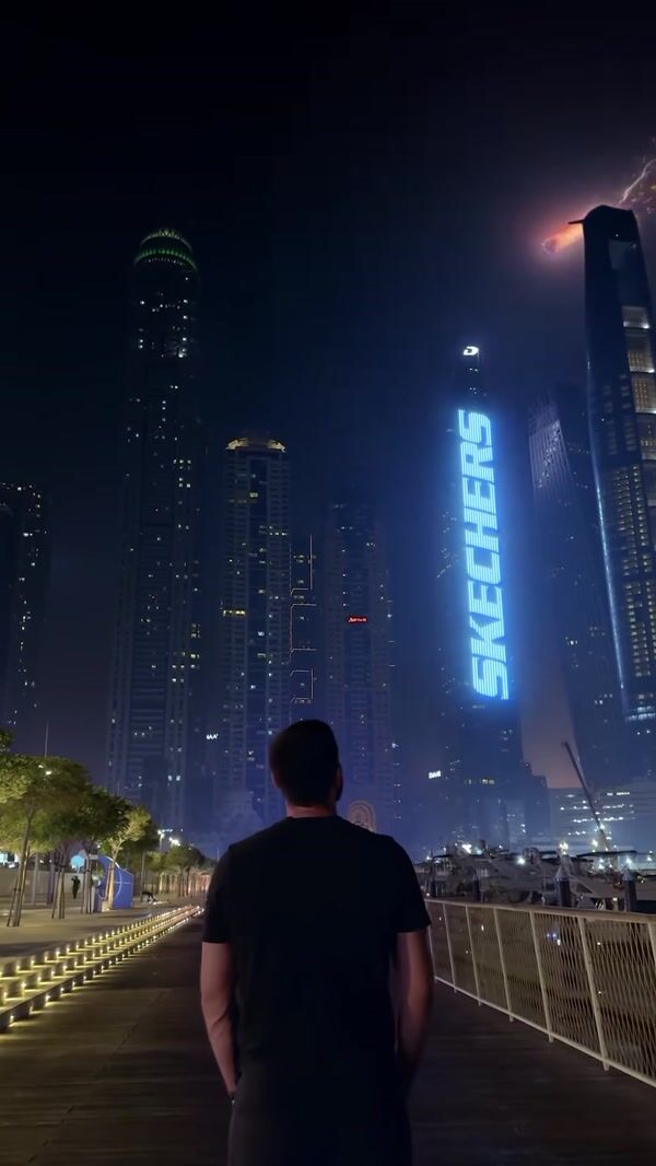 Skechers Giant Football Boot Falls Like a Comet