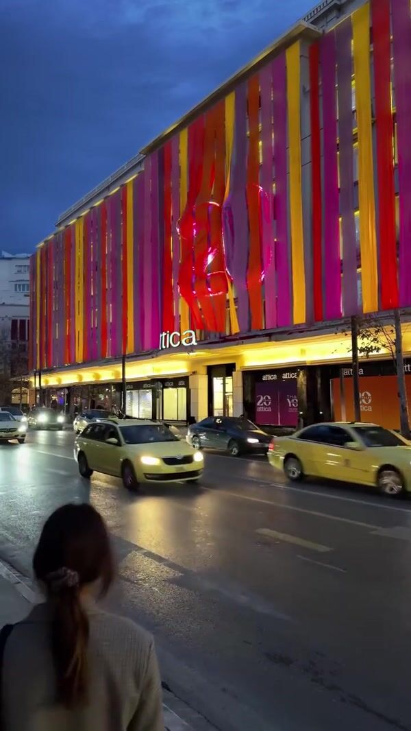 Attica Number Balloons Rise from Mall Facade