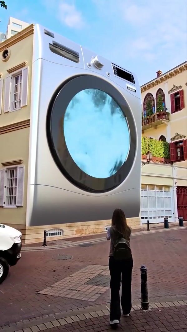 Persil Washing Machine Releases Flowers