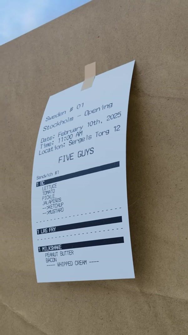 Five Guys Fries Overflow from Paper Bag