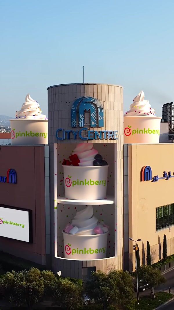 Pinkberry Ice Cream Cup on Flamingo Floater