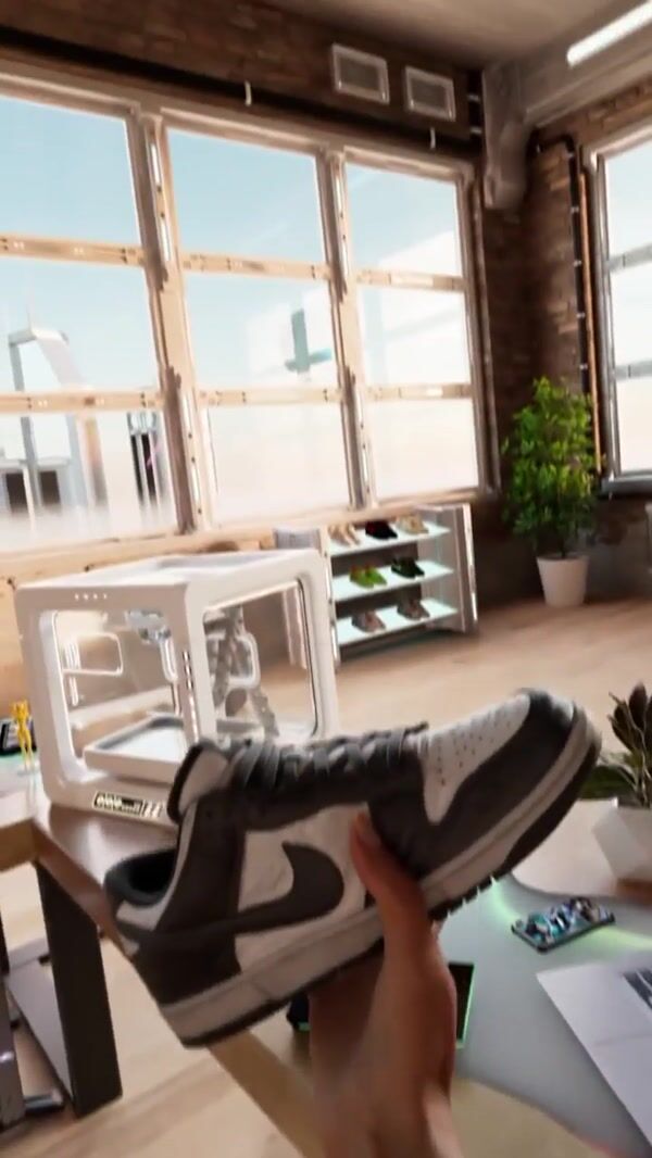 Nike Shoe Futuristic Machine Upgrade