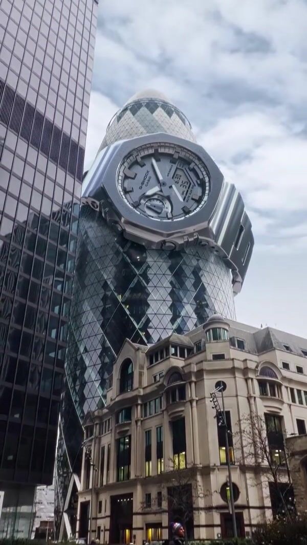 G-SHOCK Gherkin Wears a Watch