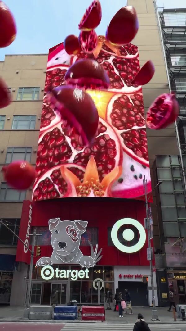 Target Soap Bubbles Spill from Billboard