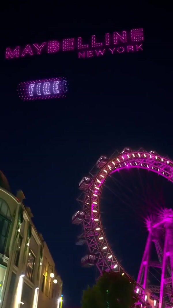 Maybelline Drone Show in Vienna