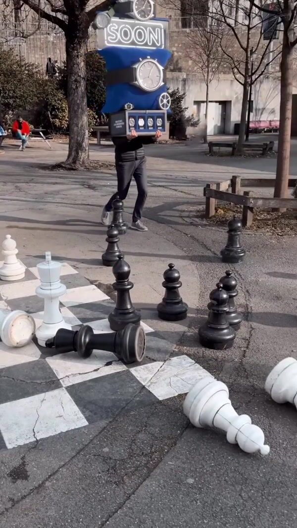 Watches and Wonders Huge Chess Pieces in Geneva