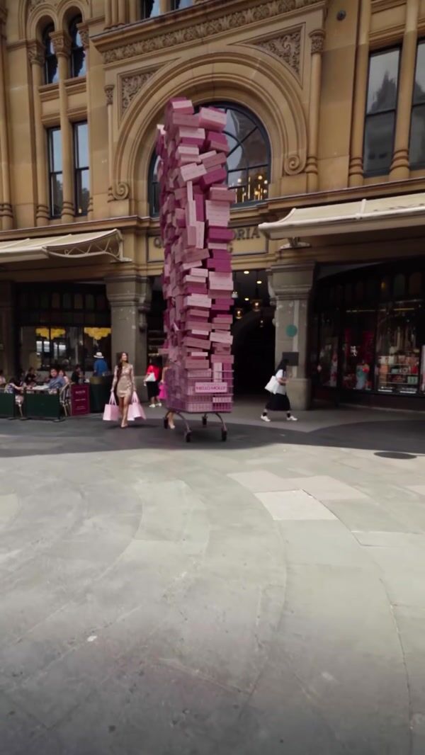 Hello Molly Overloaded Cart with Pink Boxes