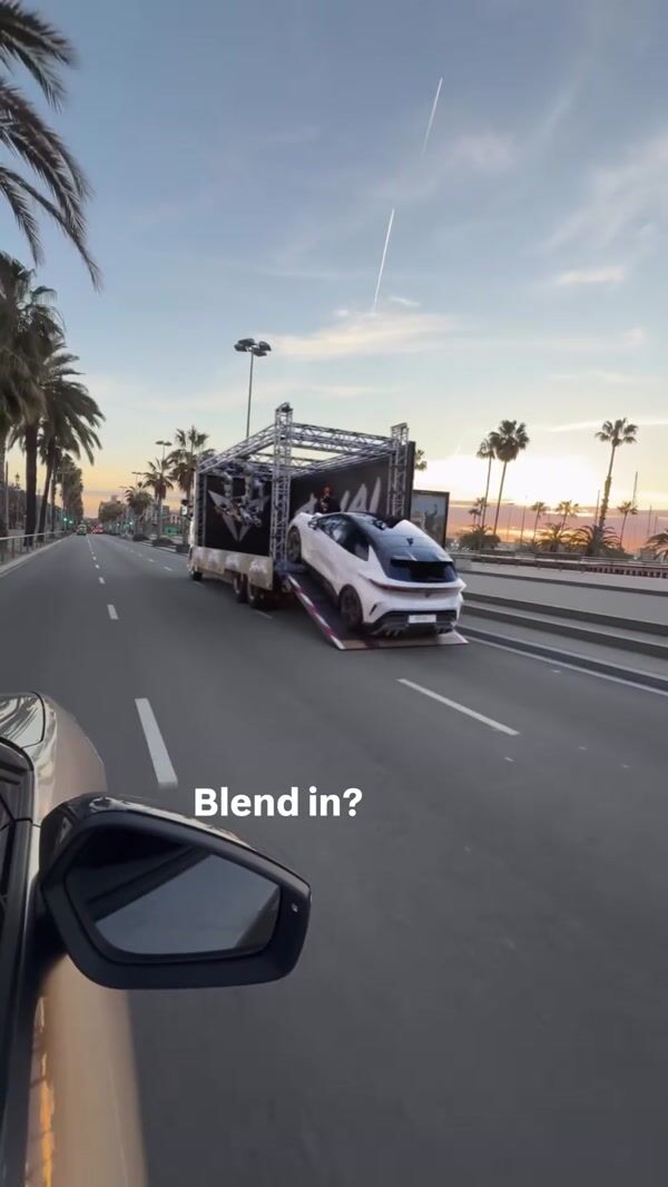 Cupra Raval Gets Repainted Inside Trailer