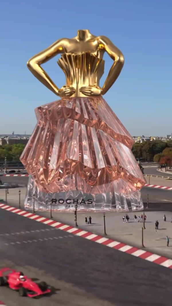Rochas Paris Giant Woman-Shaped Perfume Bottle