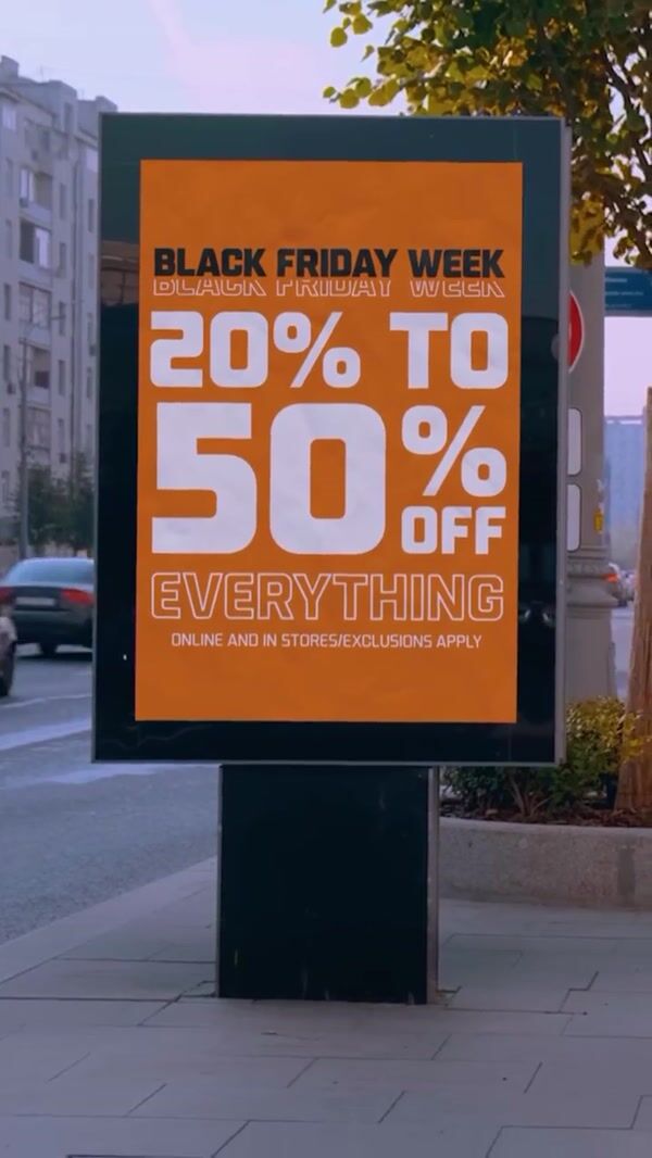 Foot Locker Shoe Boxes Burst Out From Street Ad