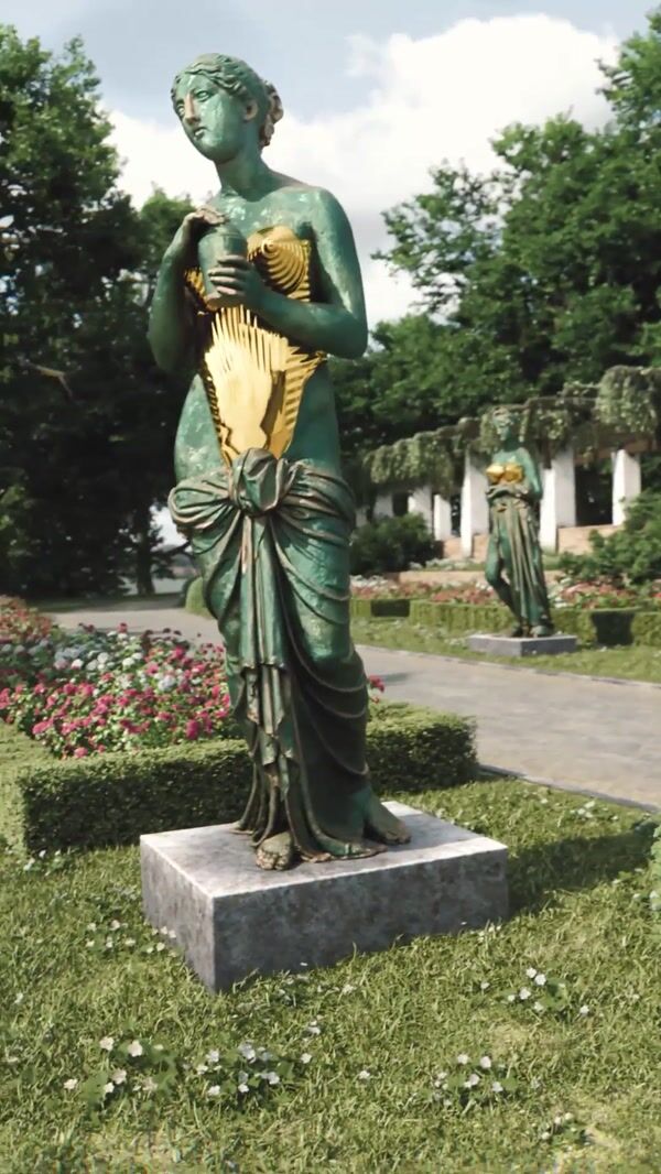 Jean Paul Gaultier Giant Perfume Bottle in Park