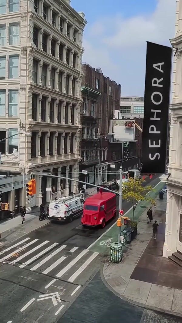 Sephora Truck Loaded with Cherries and Cosmetics
