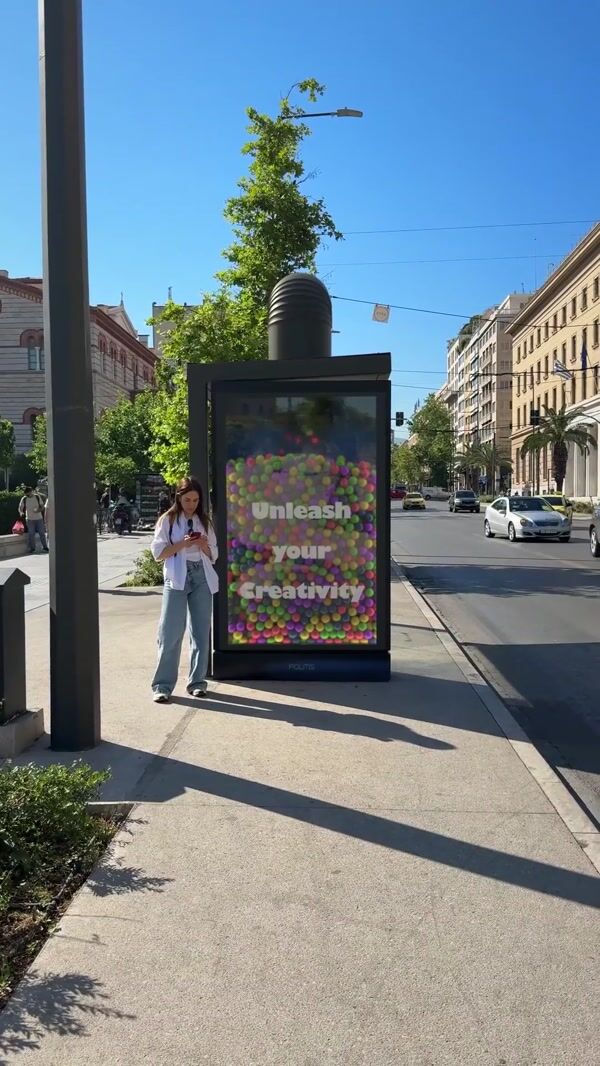 Politis Group Bus Shelter Overflows With Balls