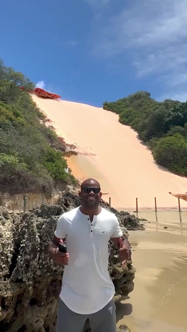 Americanas Grocery Basket Stuck on Sand Dunes