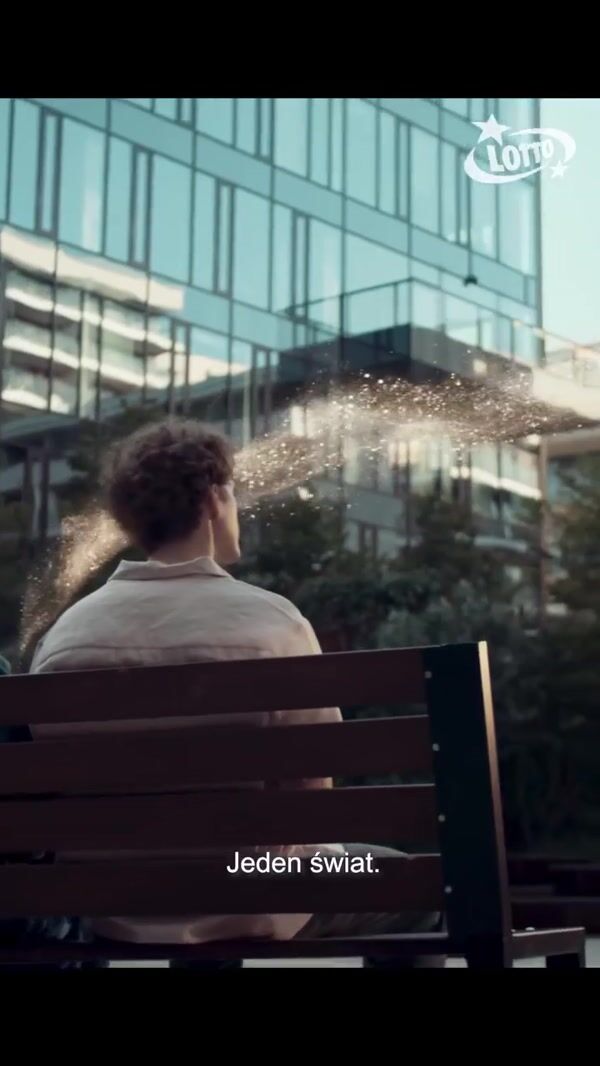Lotto Giant Light Orb Hovering Over Warsaw
