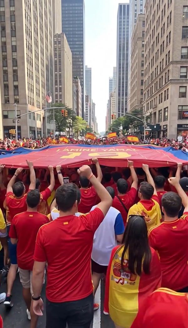 Spain Wins the World Cup — Giant Shirt FOOH Concept