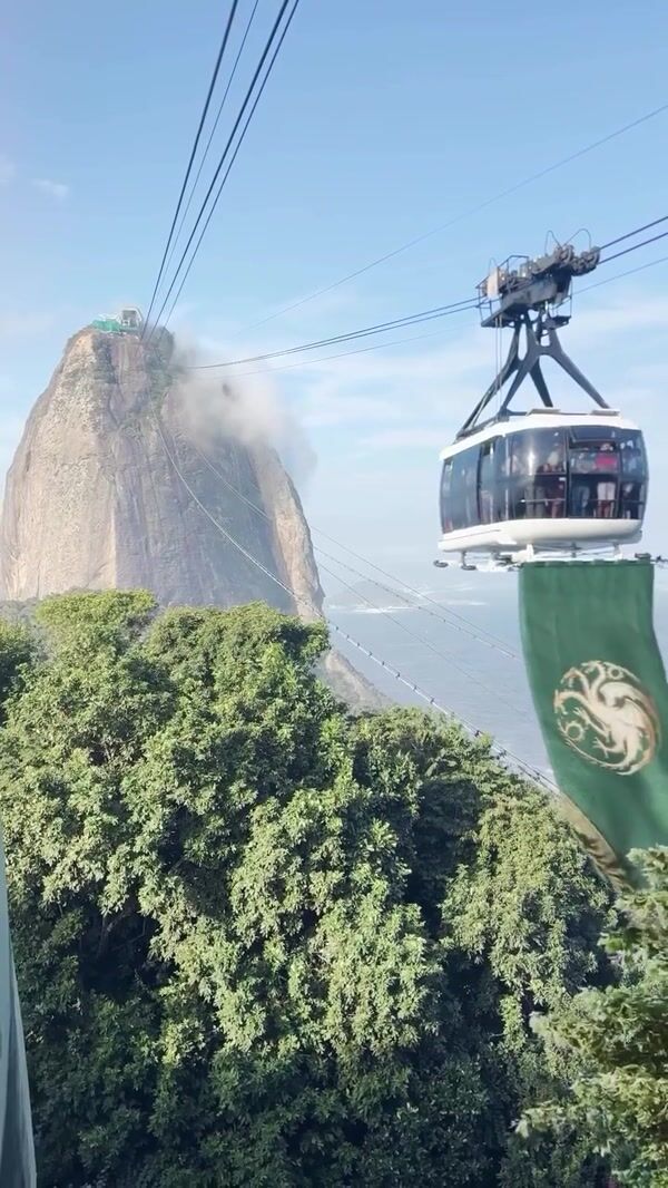 HBO Max Banner Carried by Cable Car