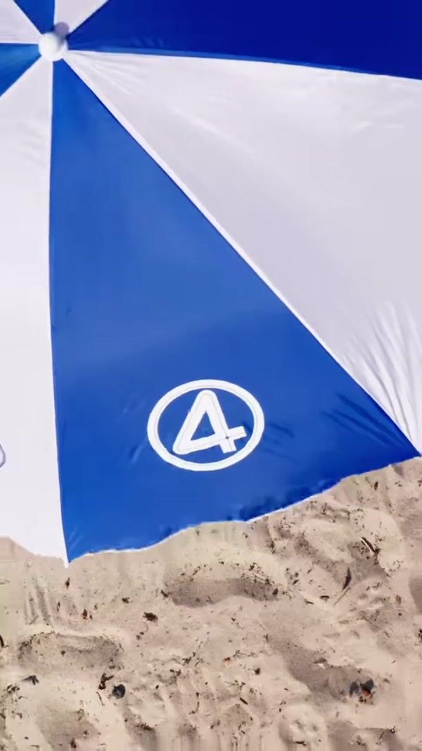 Marvel Studios Fantastic Four Logo Etched in Sand