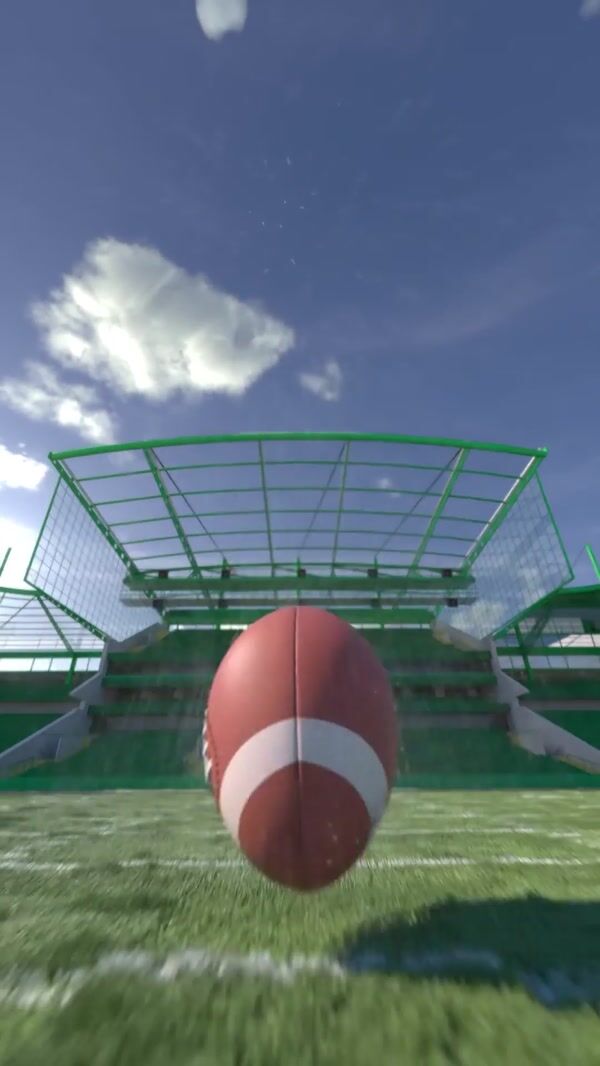 Truff Giant Football Cracks Open on Field