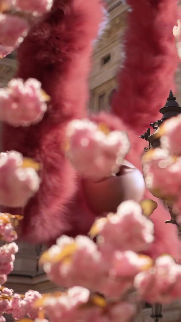Kipling Pink Monkey Leaves Pink Footprints