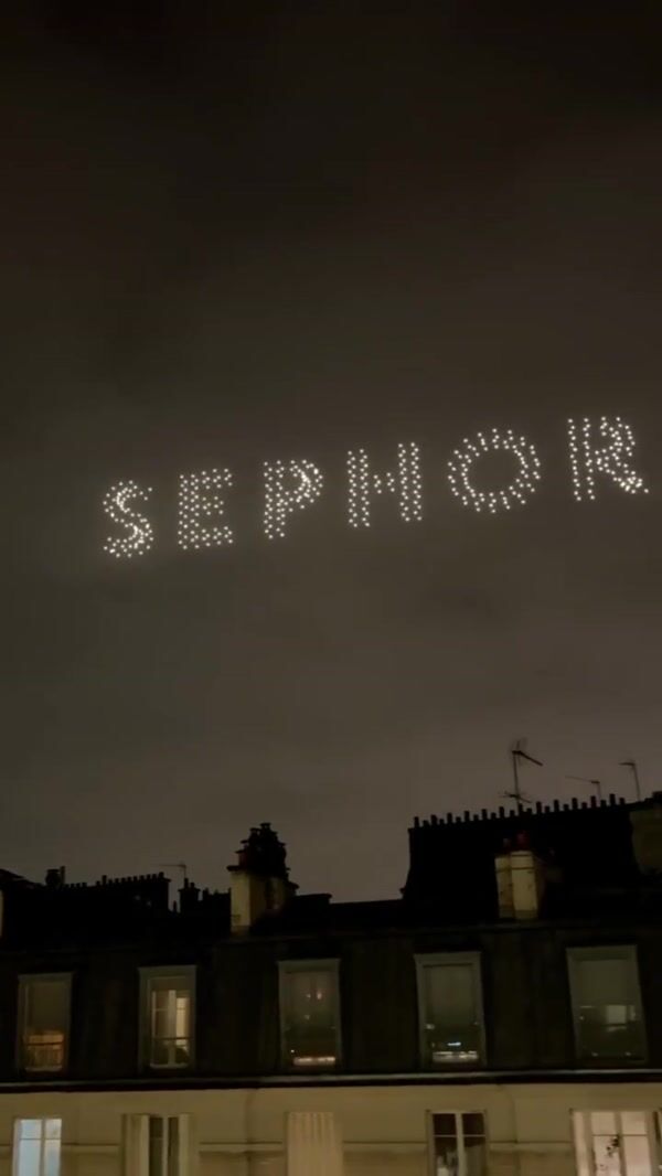Sephora Drone Light Show for New Year 2024
