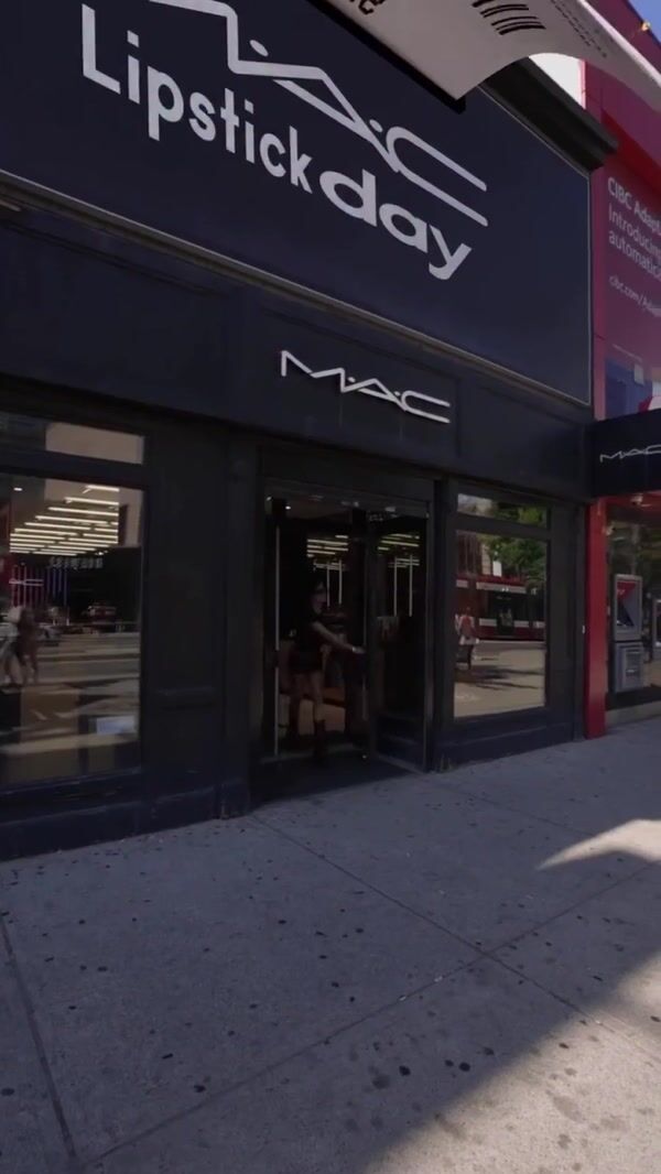 MAC Cosmetics Massive Receipt Prints on Facade