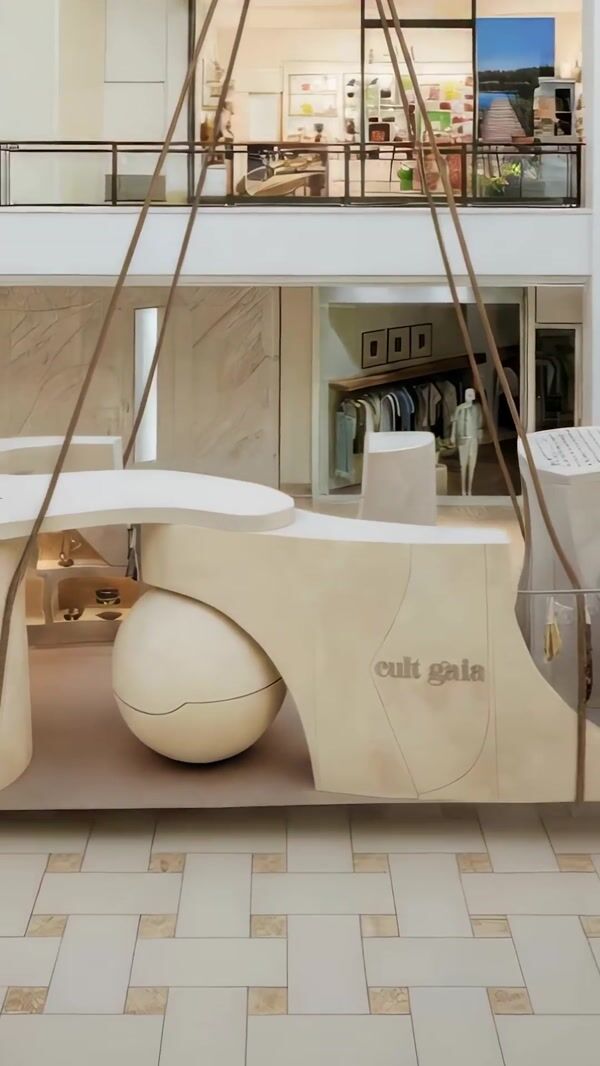 Cult Gaia Store Counter Transported by Trailer Truck
