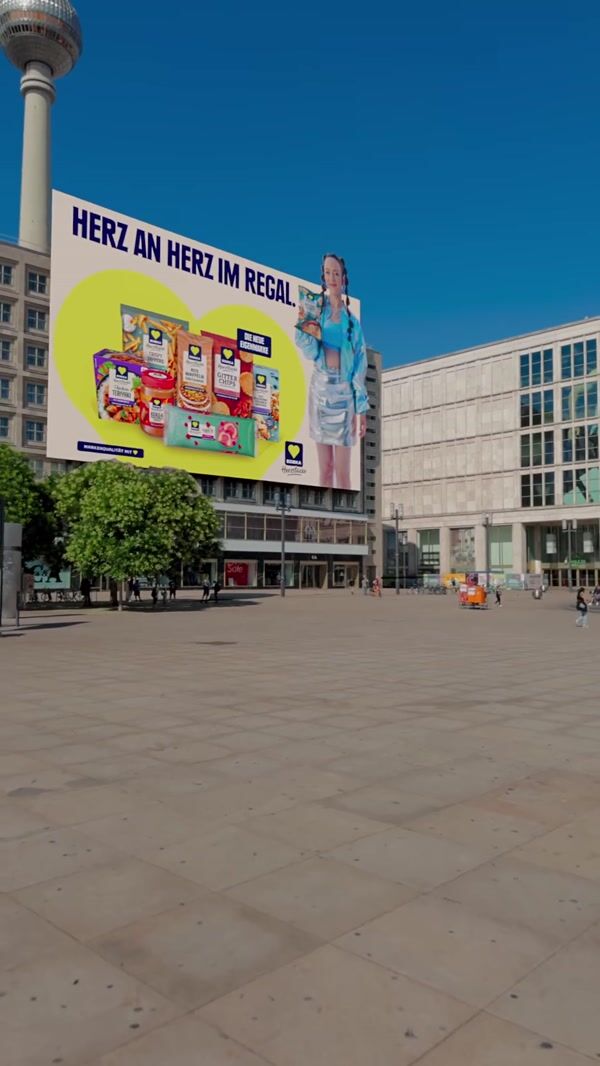 EDEKA Model Tosses Chips From Billboard