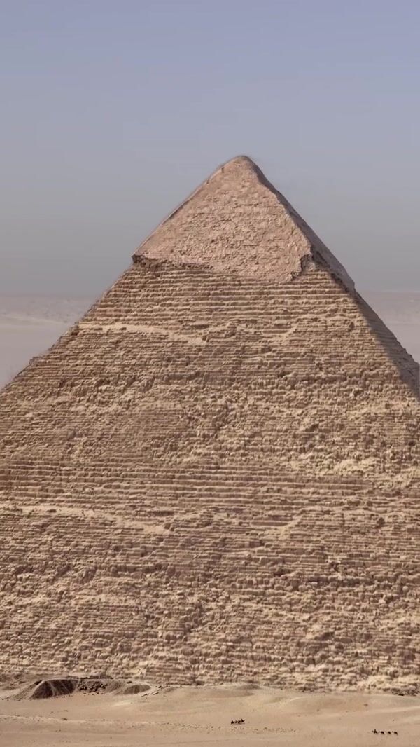 OPPO Smartphone Stands Inside Pyramid
