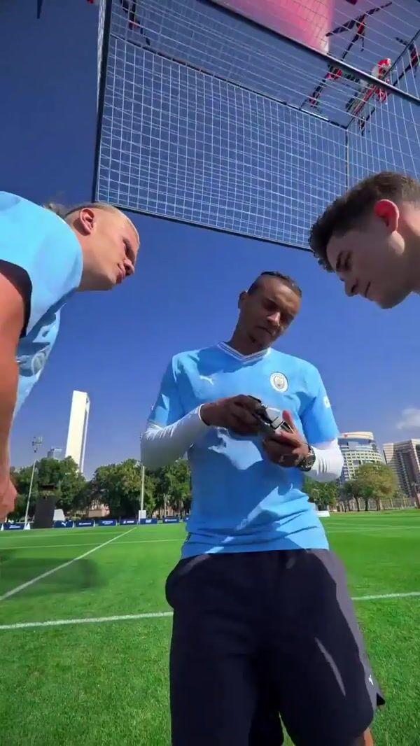 Manchester City Drone-controlled Goal