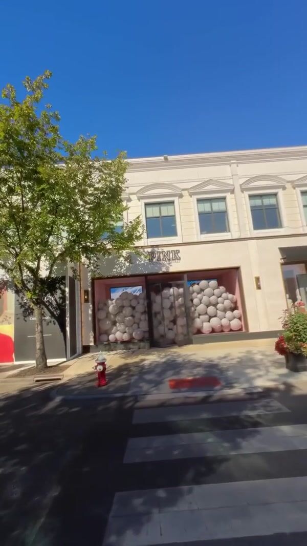Victoria Secret PINK Balls Overflow from Store