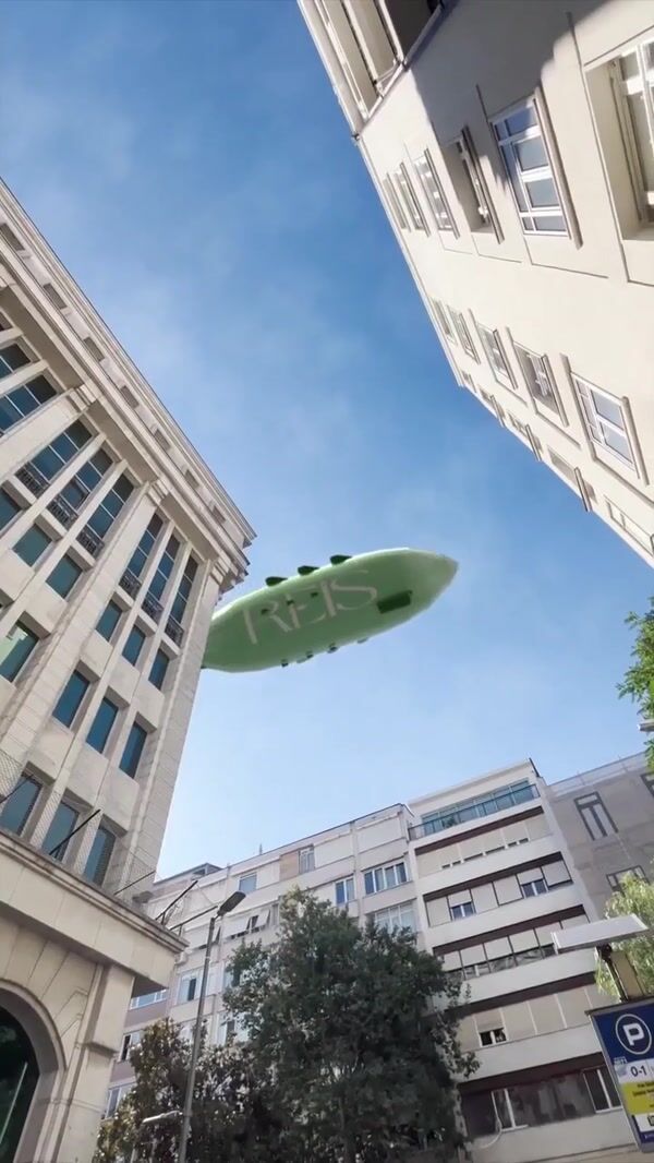 Reis Airship Flies Heritage 1978 Banner