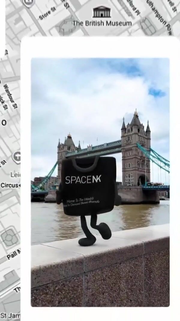 Space NK Animated Bag Tours London Landmarks