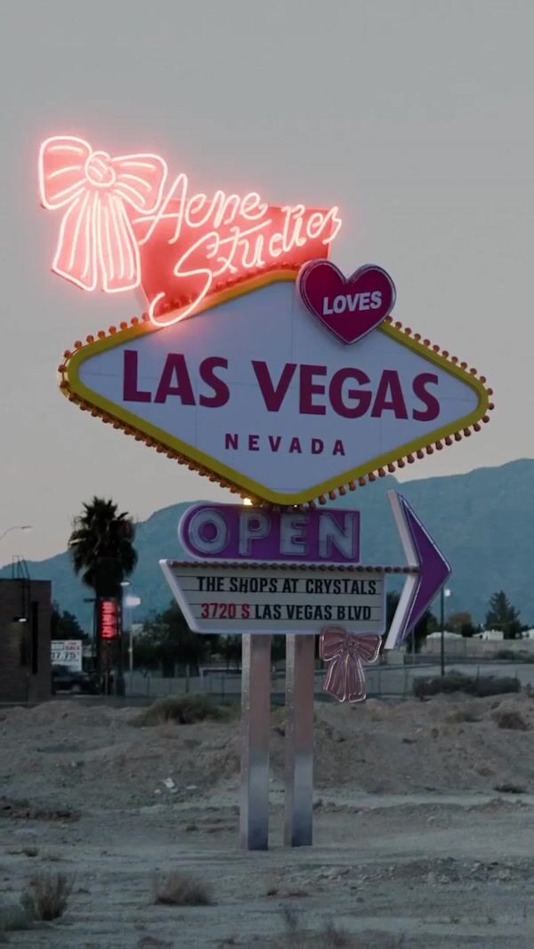 Acne Studios Neon Light Signage in Las Vegas