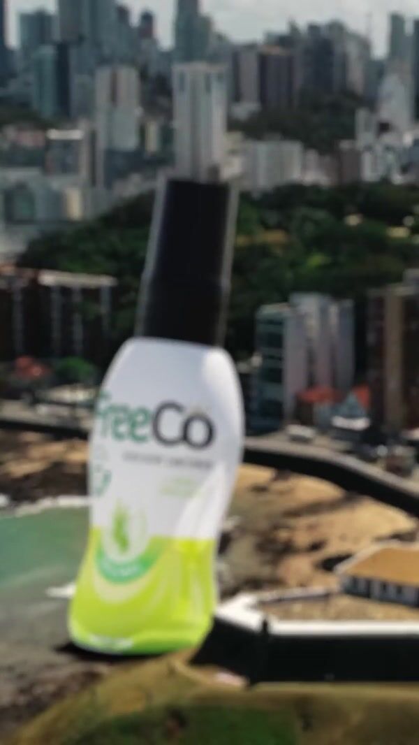 FreeCô Giant Bottle in Salvador Coastline