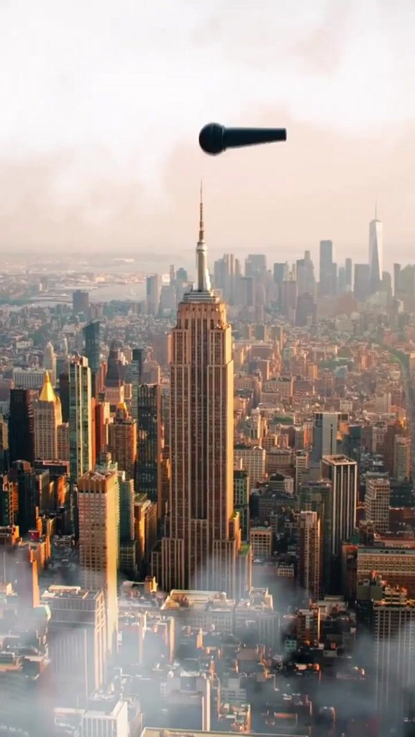 Madison Square Garden Giant Mic Lands on Roof