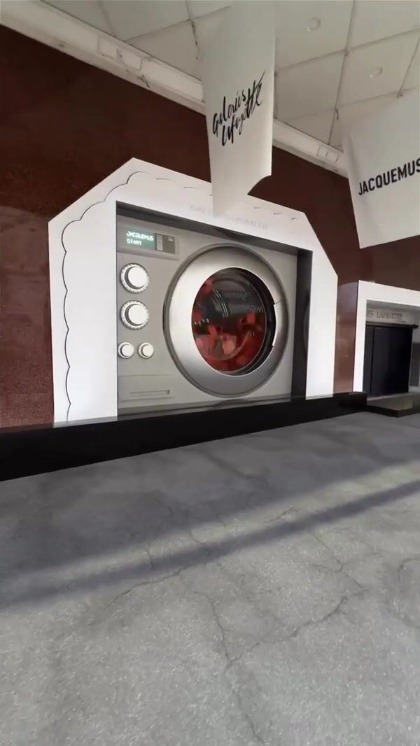 Jacquemus Orange Bags Spill Out of Washing Machine