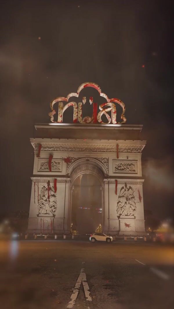 Nua Giant Monster on Arc de Triomphe