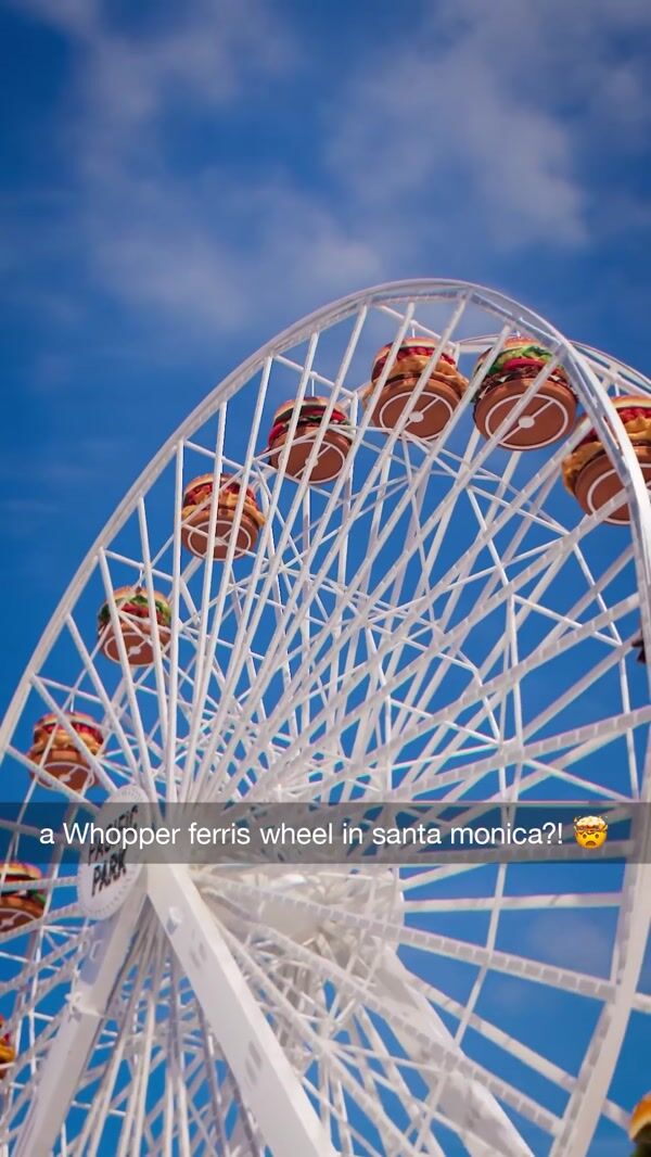 Burger King Burger Ferris Wheel in Santa Monica