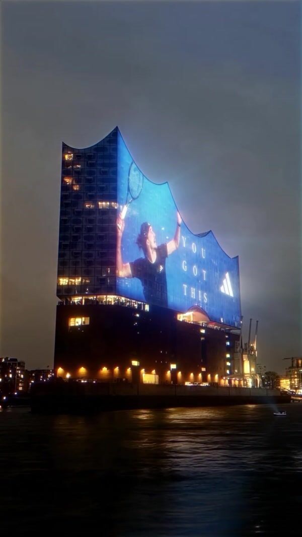 Adidas Elbphilharmonie Facade Display