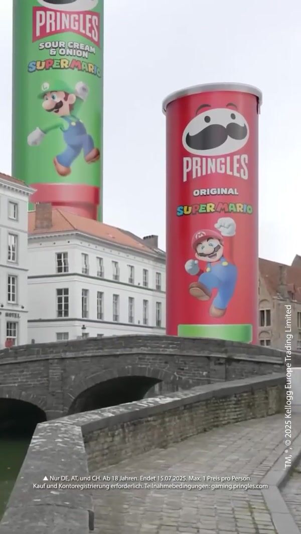 Pringles Can Lid Pops and Rolls on the Street