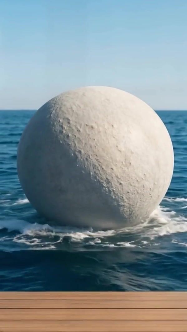 Punto Blanco Moon Floats in Water