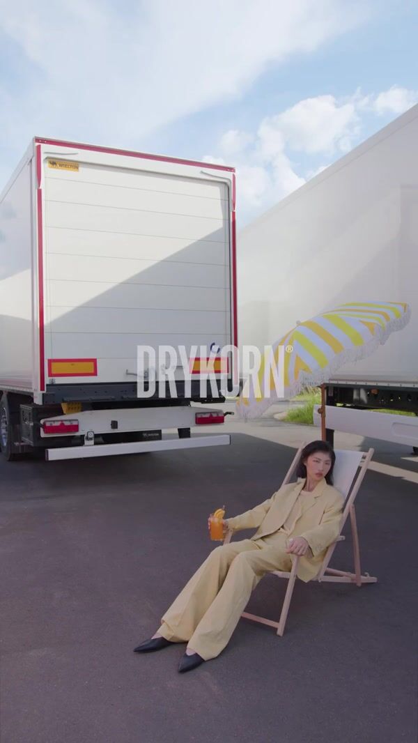 Drykorn Truck Pours Sand on Pavement