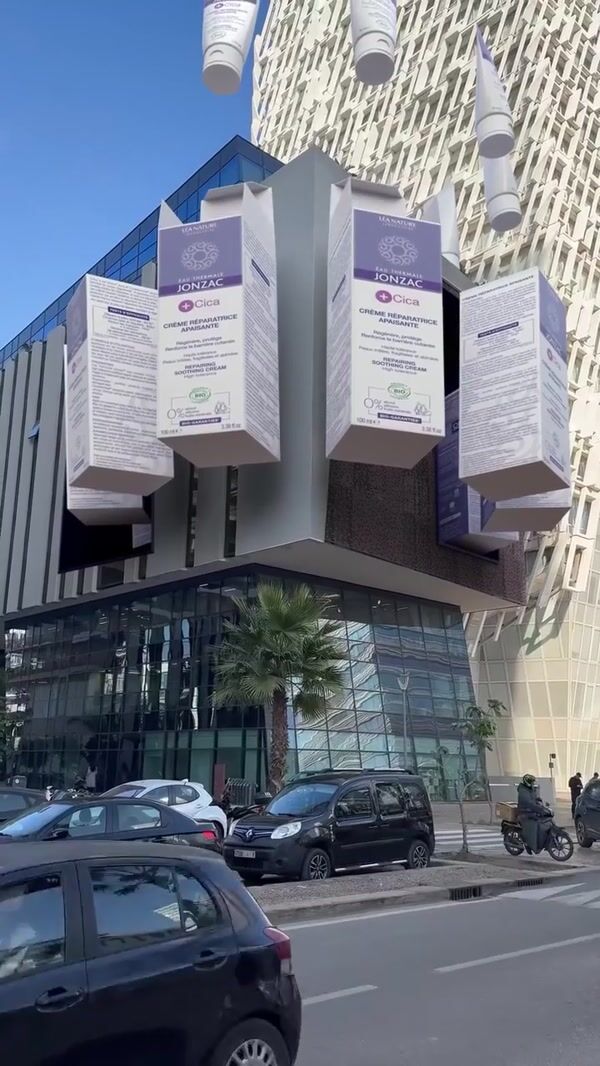 Jonzac Skincare Packaging on Building