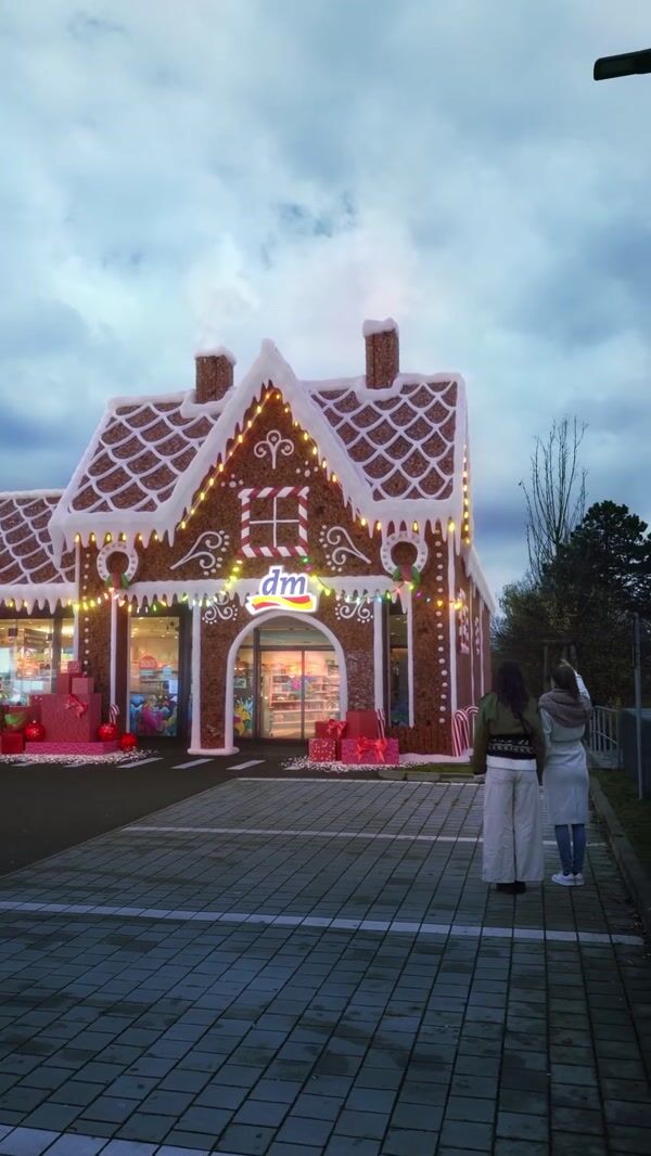 DM Store Turned Gingerbread House for Holiday