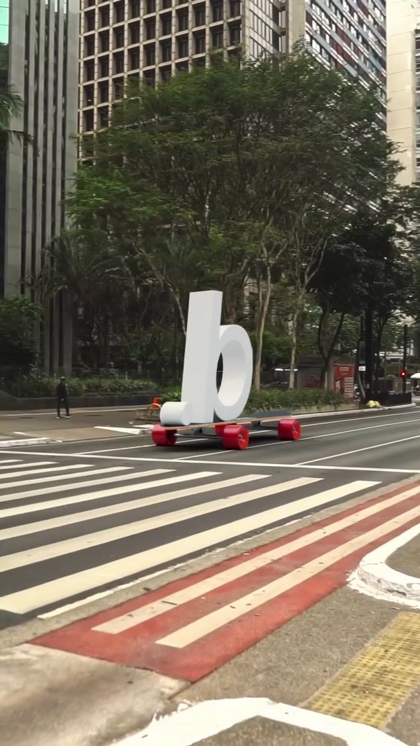 Renner Large BR Skateboards Through the City