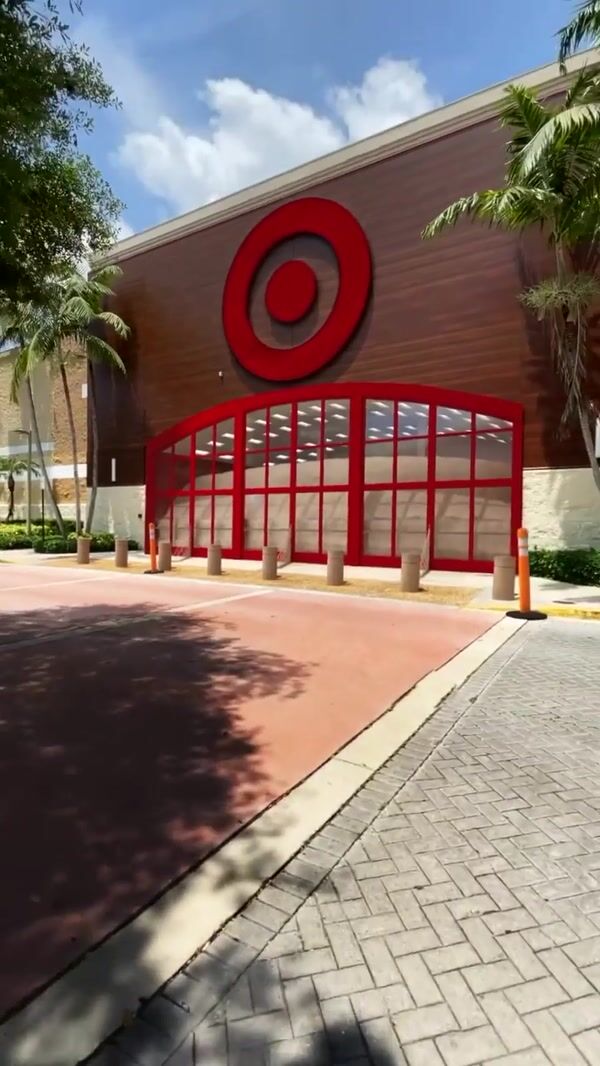 Free AF Beach Scene at Target Entrance